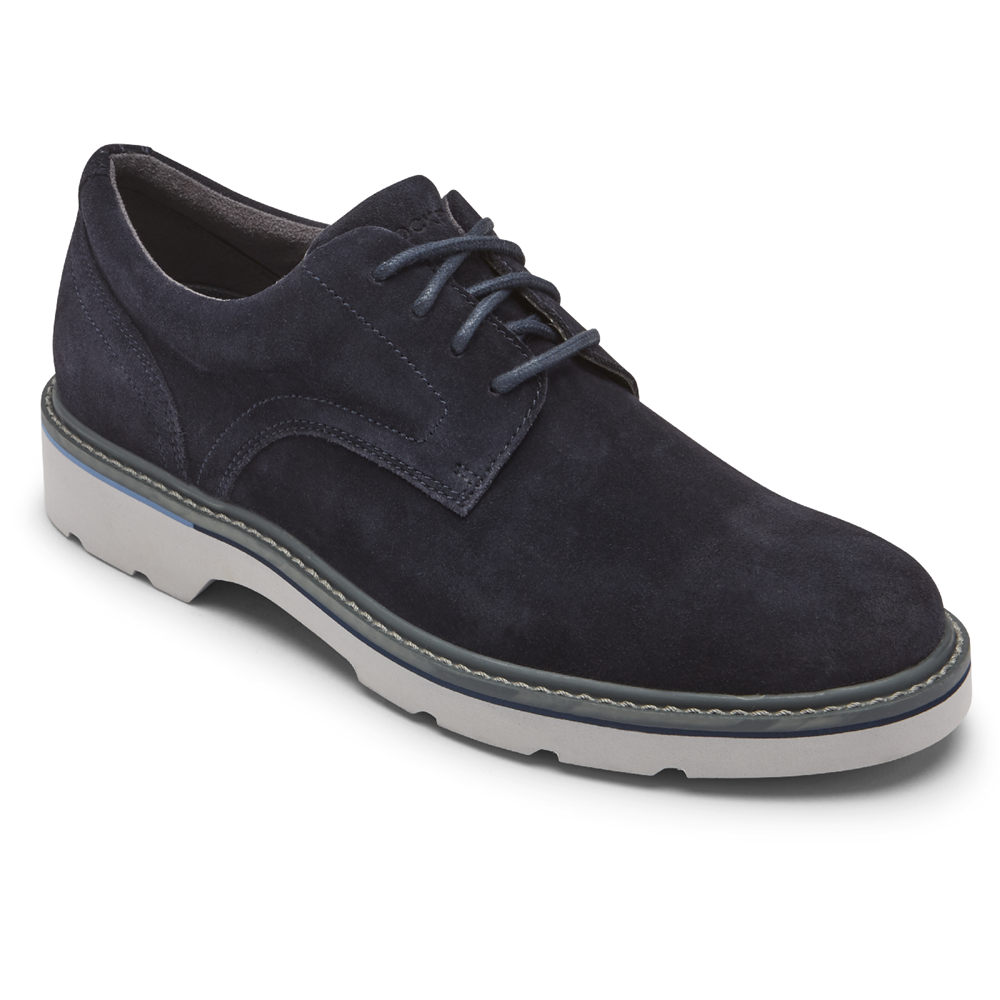 Oxfords Rockport Homem Azul Marinho - Charlee Waterproof Plain Toe - 73402DTZY